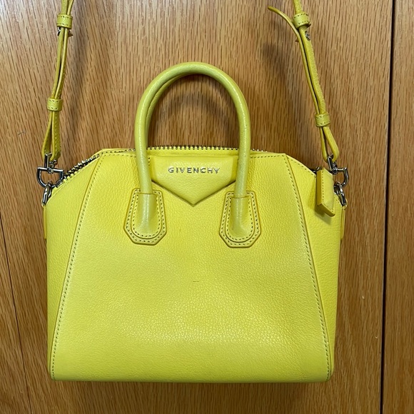 Givenchy Handbags - GIVENCHY Sugar Goatskin Mini Antigona Yellow